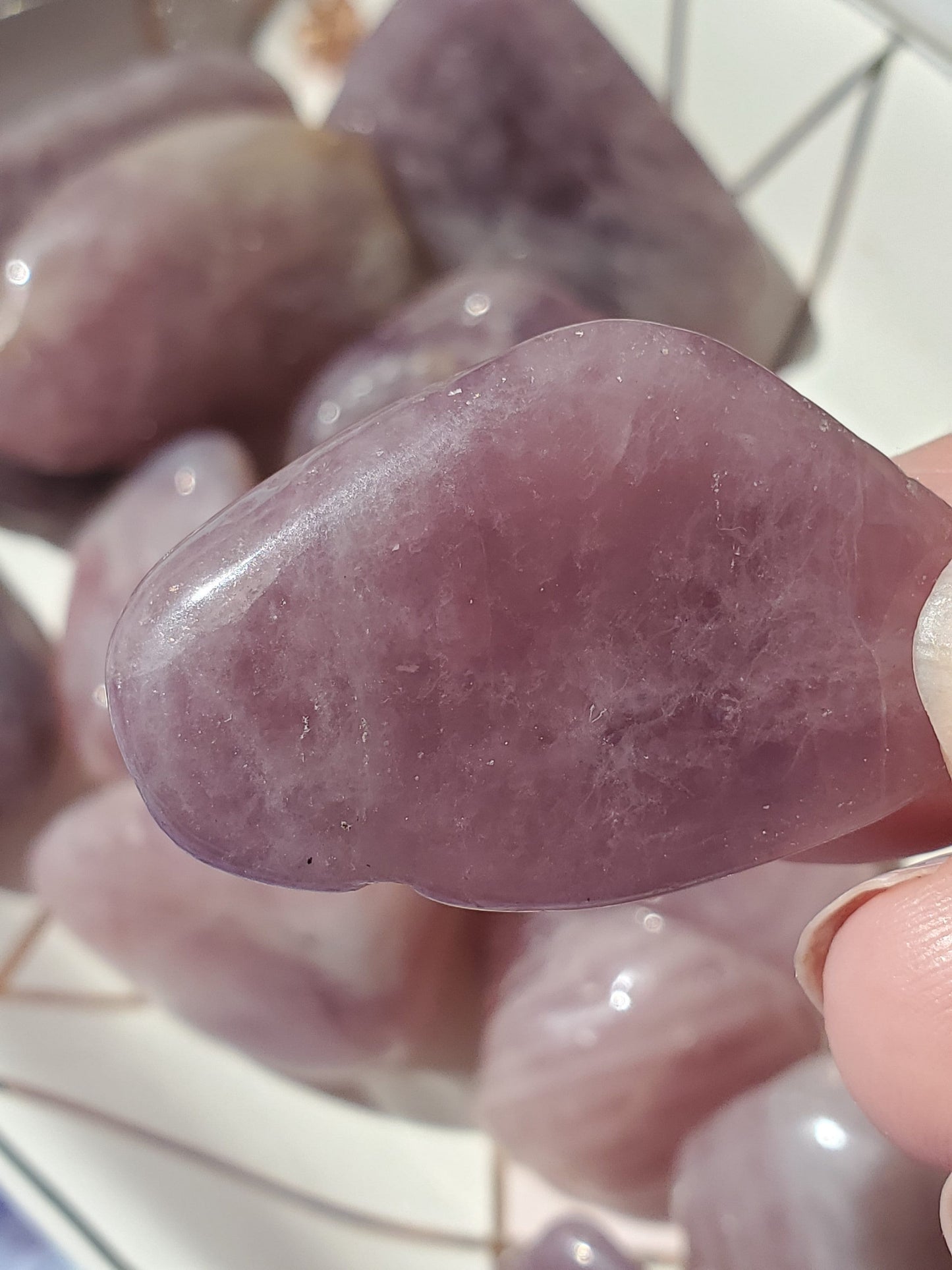100g Tumbled Pink Amethyst Stone, Purple Rose Quartz Tumble Stones, Pink Amethyst, Purple Rose Quartz Crystal, Healing Crystal