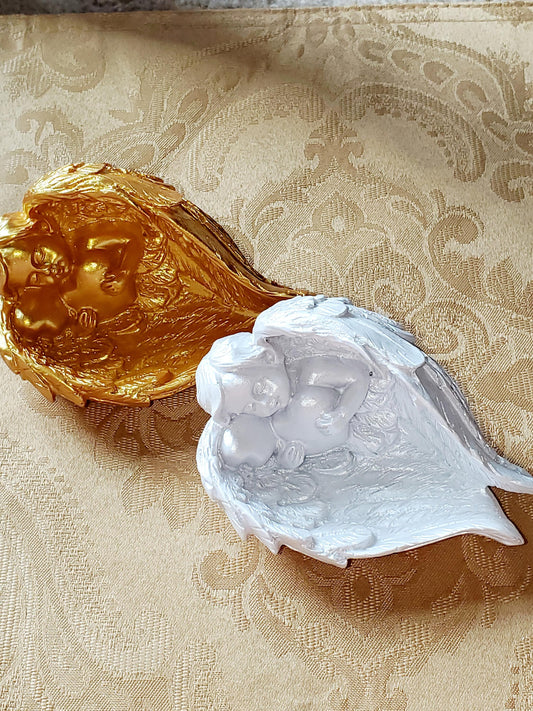 Angel, Angel Sphere Stand, Crystal Holder, Shabby Chic, Angel Collectible, Unique Gifts, Home Decor, Candle Holder, key holder