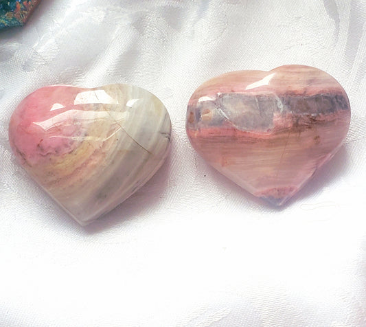 Rhodochrosite Heart, Large Crystal Heart, Rhodochrosite, Gift